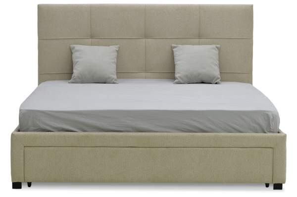 Двуспальная кровать Борба 140 кремовый шенилл