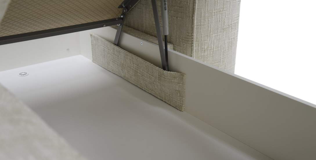 Угловой диван Матье Перламутрово-бежевый шенилл