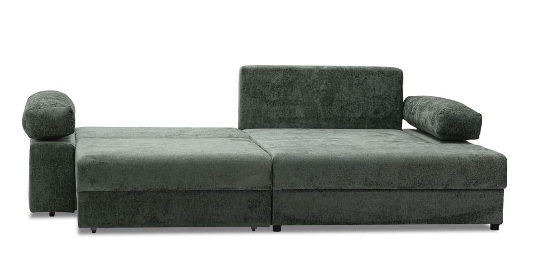 Угловой диван правый Тайлин Зеленый шенилл