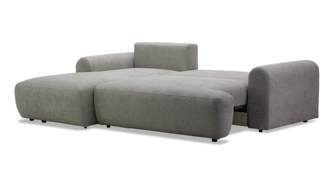 Угловой диван левый Кьянти Серо-коричневый шенилл