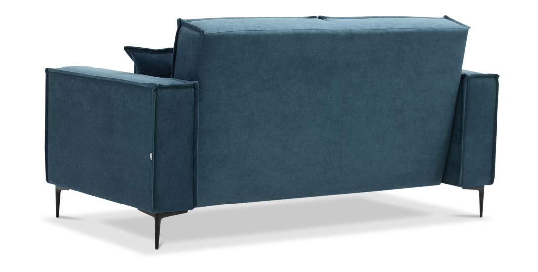 Прямой мини диван Авиньон Индиго велюр