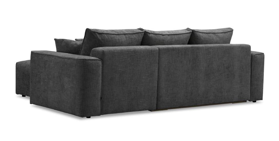 Угловой диван Матье Графитовый шенилл