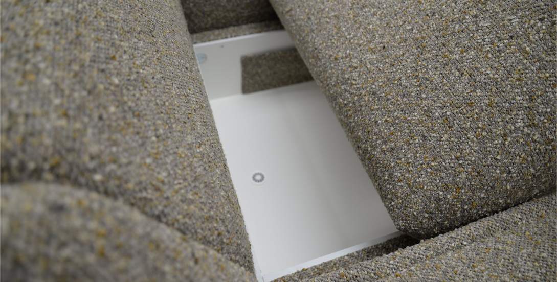 Угловой диван Матье Коричневый меланж букле 