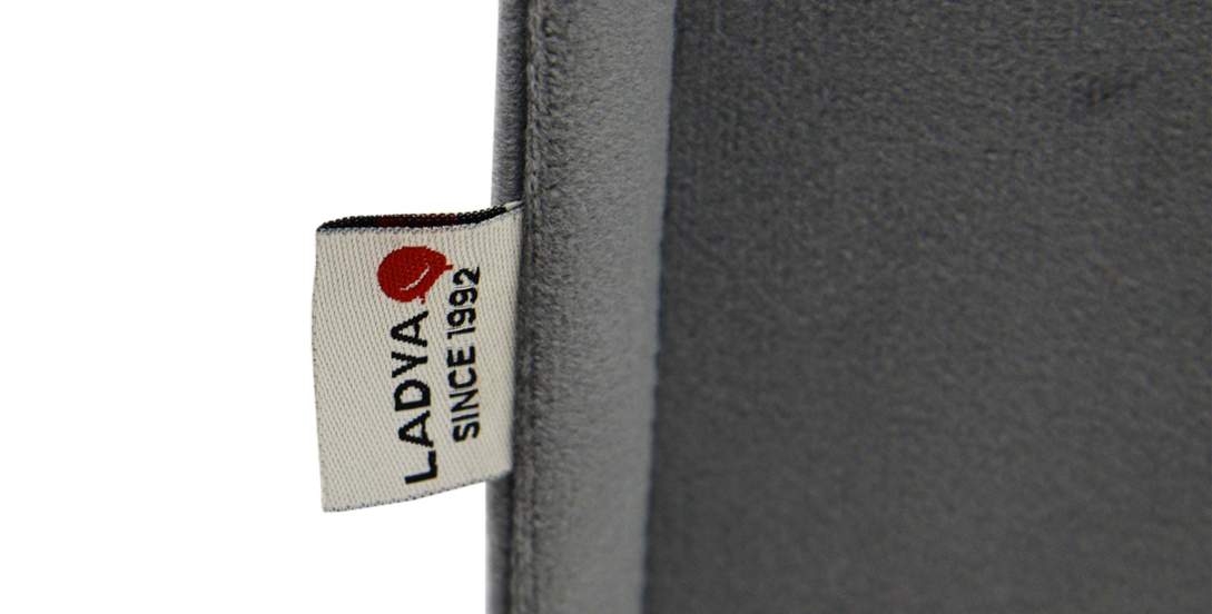 Прямой мини диван Авиньон Серый велюр