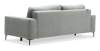 Прямой диван Вебер серебристый букле