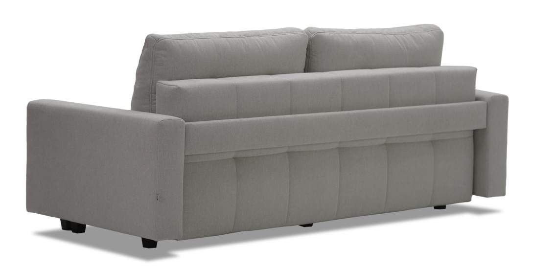 Прямой диван Энтон Пепельный велюр