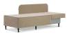 Угловая кушетка левая Элфи бежевый велюр