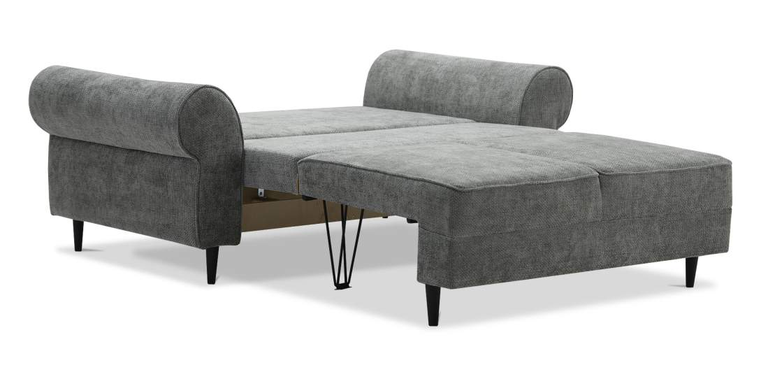 Прямой мини диван Гизела 140 Серый шенилл 