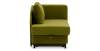 Угловая кушетка правая Иби Травяной зеленый велюр
