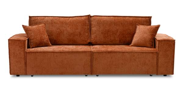 Прямой диван Фабио Терракотовый шенилл