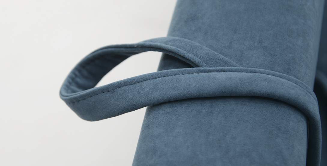 Прямой мини диван Гизела 140 Индиго велюр 