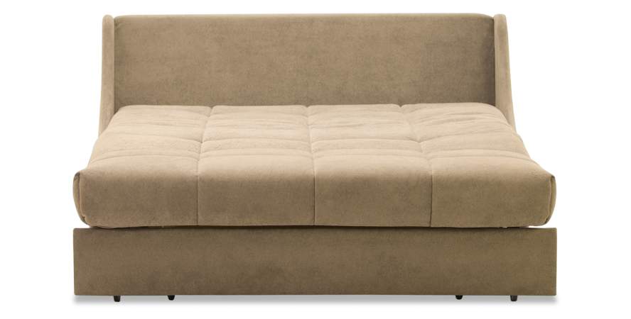 Прямой диван Тусон бежевый велюр 