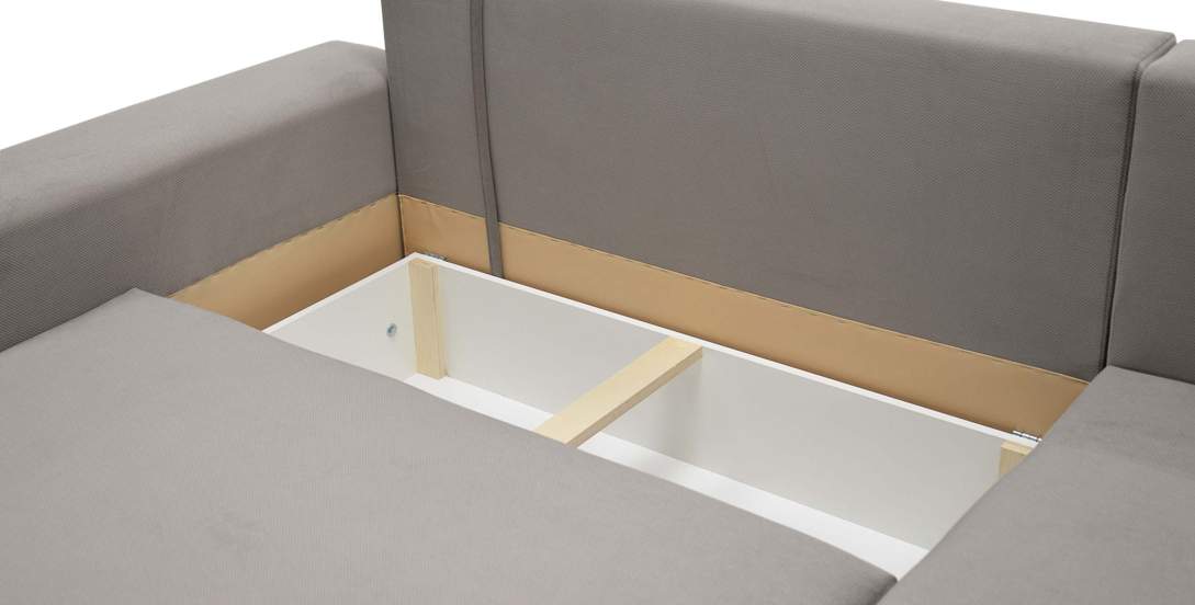 Угловой диван Майами Бежевый велюр 