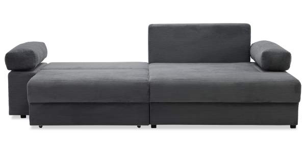 Угловой диван правый Тайлин Графитовый велюр Уцененный