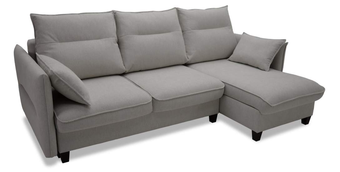 Угловой диван Палермо Пепельный велюр