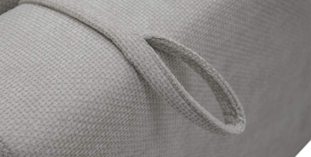 Прямой диван Белес Жемчужный  шенилл