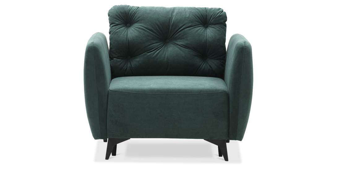 Раскладное кресло Тиволи изумрудный велюр 