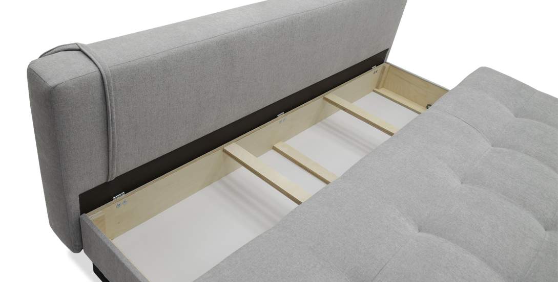 Прямой диван Морма Жемчужно-серый велюр