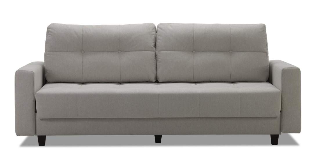 Прямой диван Энтон Пепельный велюр