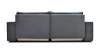 Прямой диван Фабио антрацитовый велюр 