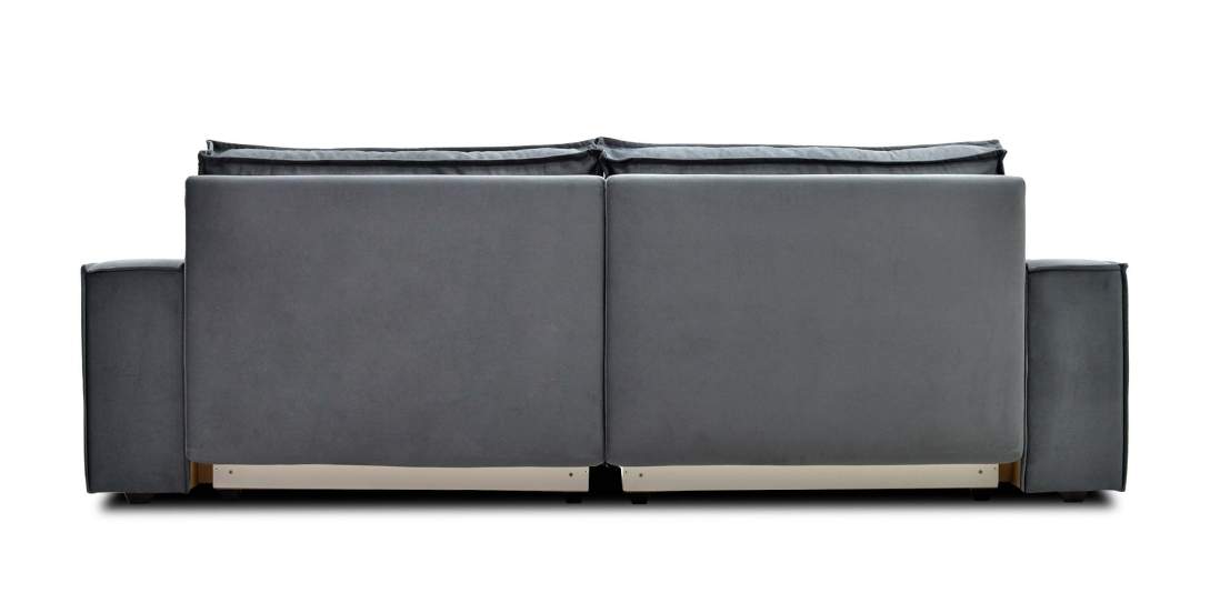 Прямой диван Фабио антрацитовый велюр 