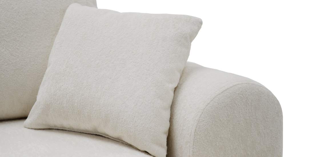 Прямой диван Кьянти Белый шенилл