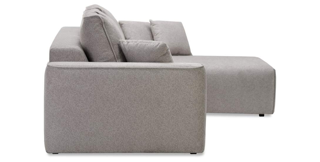 Угловой диван Матье Грейж велюр 