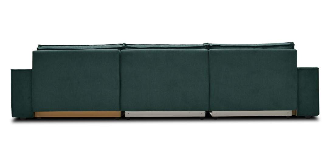 Угловой диван Фабио Max Изумрудный велюр