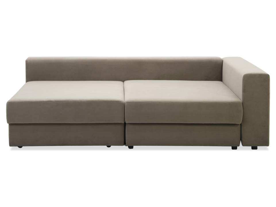 Диван трансформер Лацио песочный велюр Уцененный