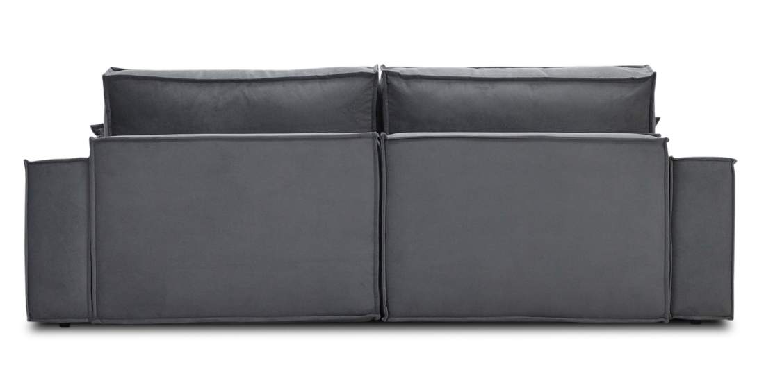 Угловой диван Тейлор Серый велюр