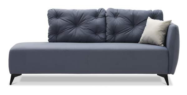 Угловая кушетка Тиволи 190 Cеро-синий велюр Уцененный
