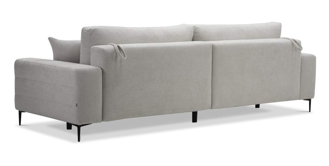 Прямой диван Белес Жемчужный  шенилл