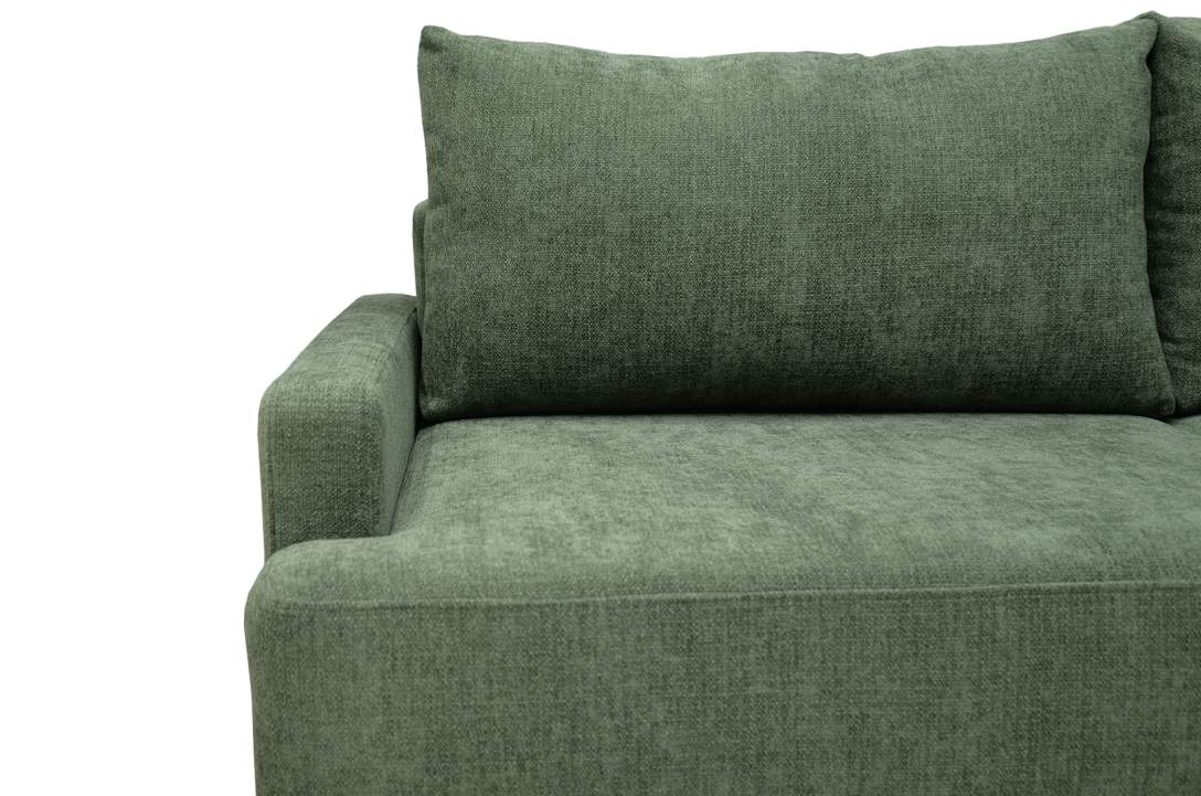 Прямой диван Клиф изумрудный шенилл