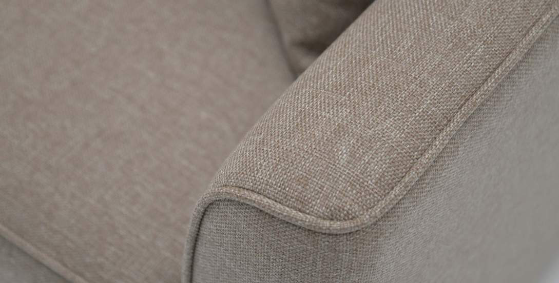 Прямой диван Авилла Светло-коричневая рогожка