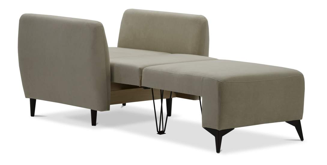 Раскладное кресло Тиволи айвори велюр 