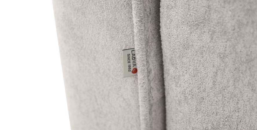 Прямой диван Авилла светло-серый велюр