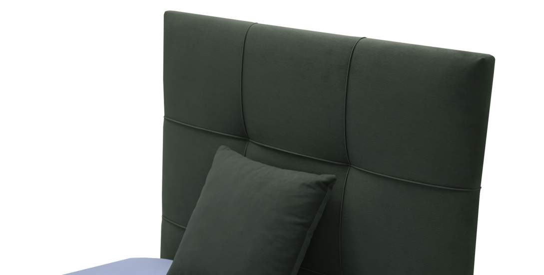 Односпальная кровать Борба 90 зеленый велюр