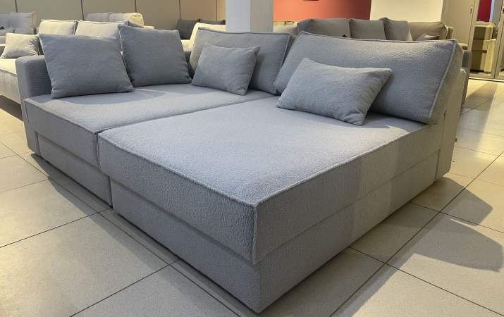 Диван трансформер Дуглас дымчатый букле