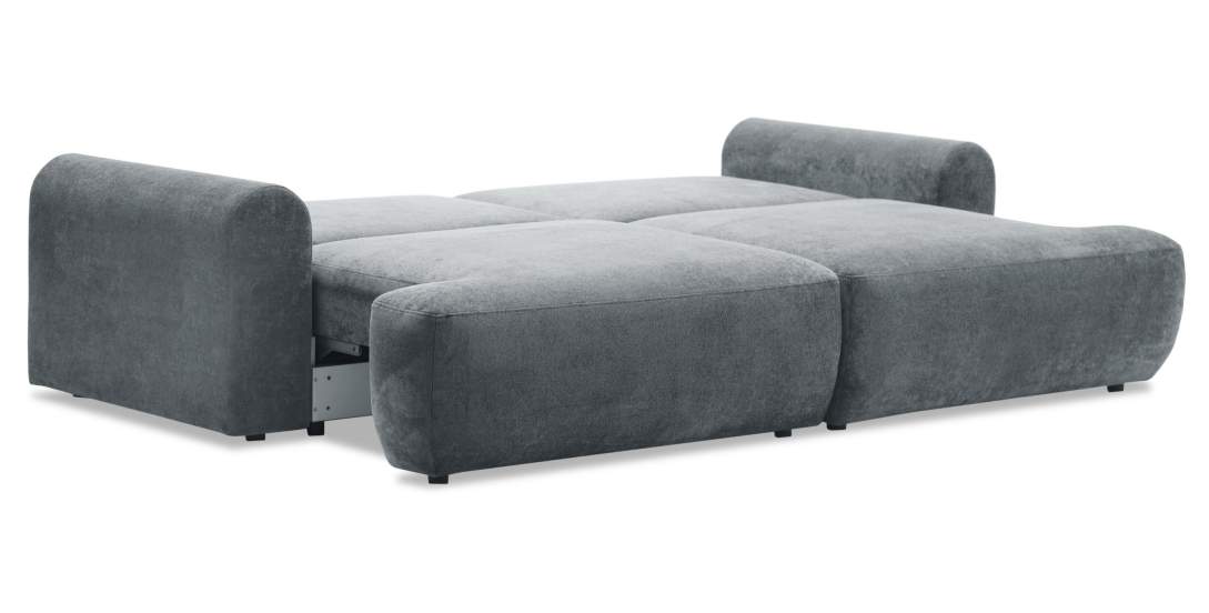 Прямой диван Кьянти Серо-голубой велюр 