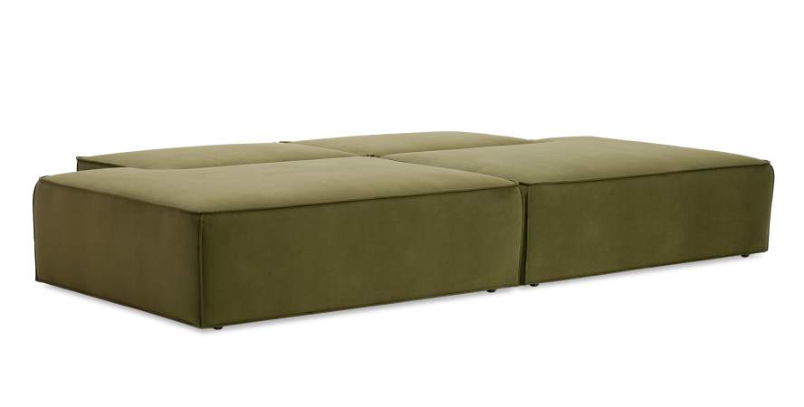 Прямой диван Рейф травяной велюр