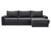 Угловой диван правый Вегас графитовый велюр
