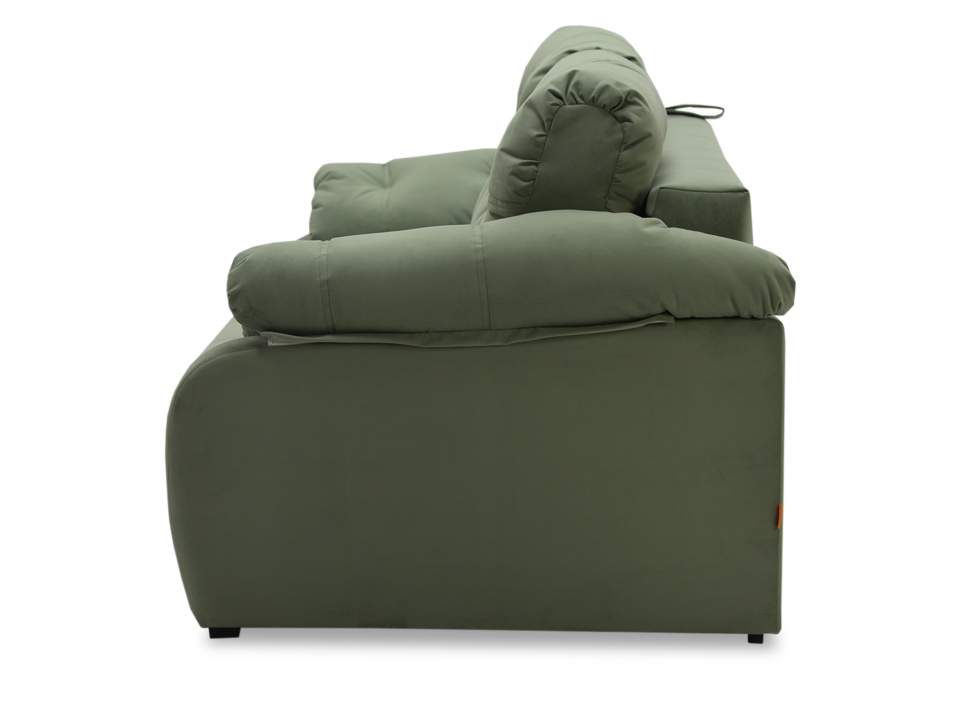 Прямой диван Вестон светло-зеленый велюр