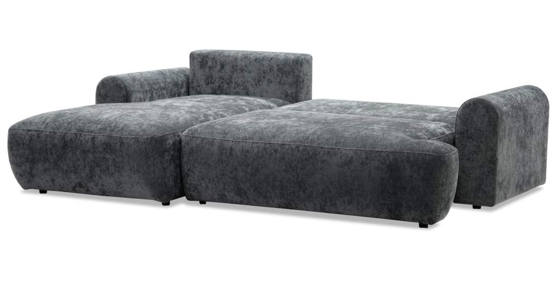 Угловой диван левый Кьянти Графитовый шенилл