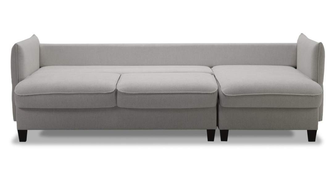 Угловой диван Палермо Пепельный велюр