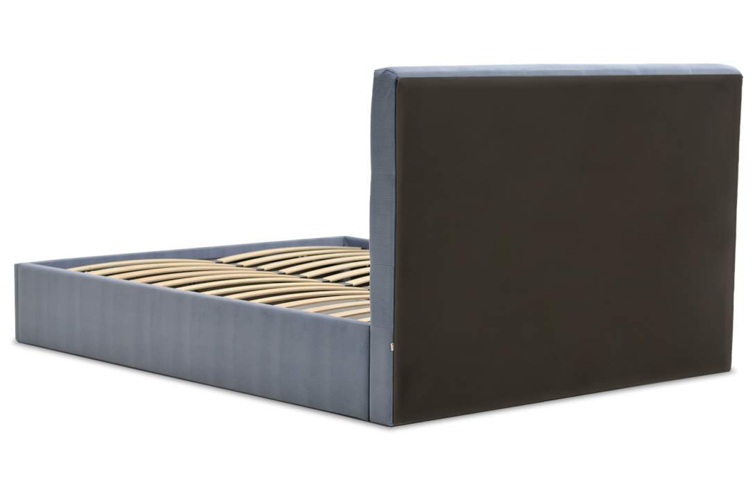 Двуспальная кровать Беллини 180 сине-фиолетовый велюр