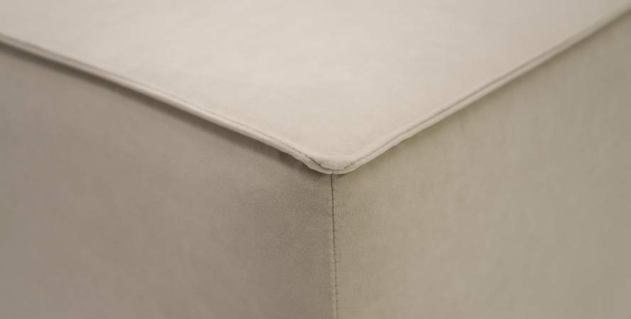 Угловая кушетка левая Элфи бежевый велюр