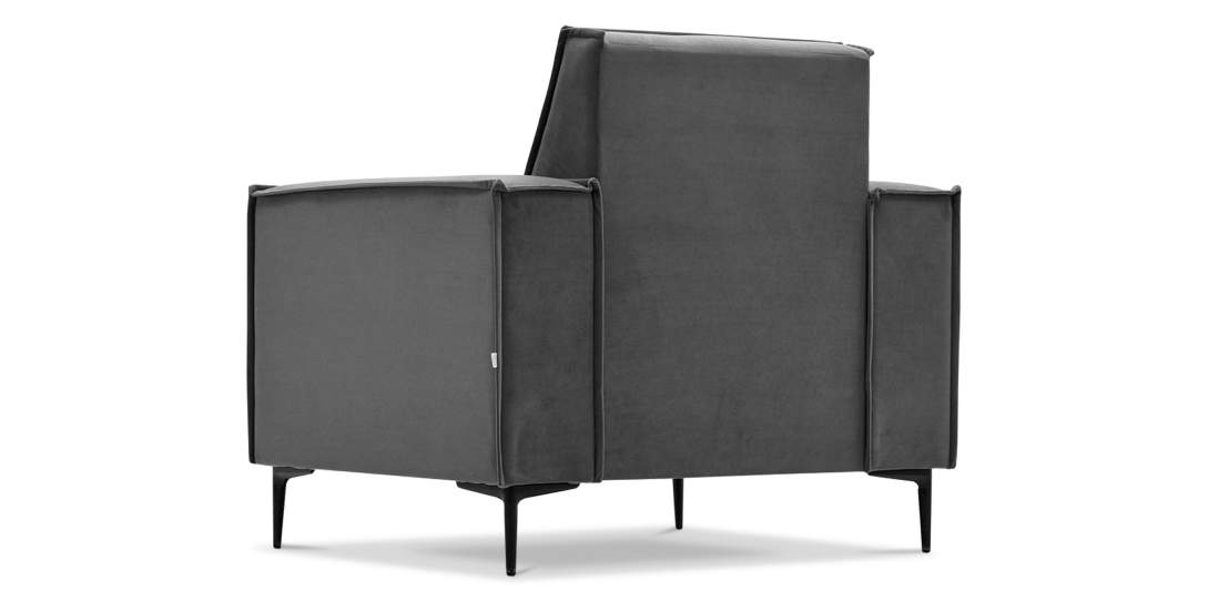 Кресло Авиньон Серый велюр