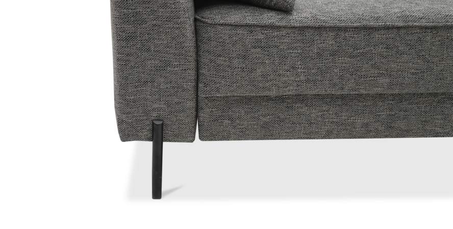 Прямой диван Энгри Графитовый меланж Уцененный