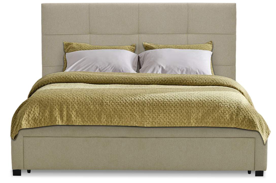 Двуспальная кровать Борба 160 кремовый шенилл