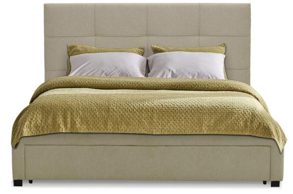 Двуспальная кровать Борба 160 кремовый шенилл